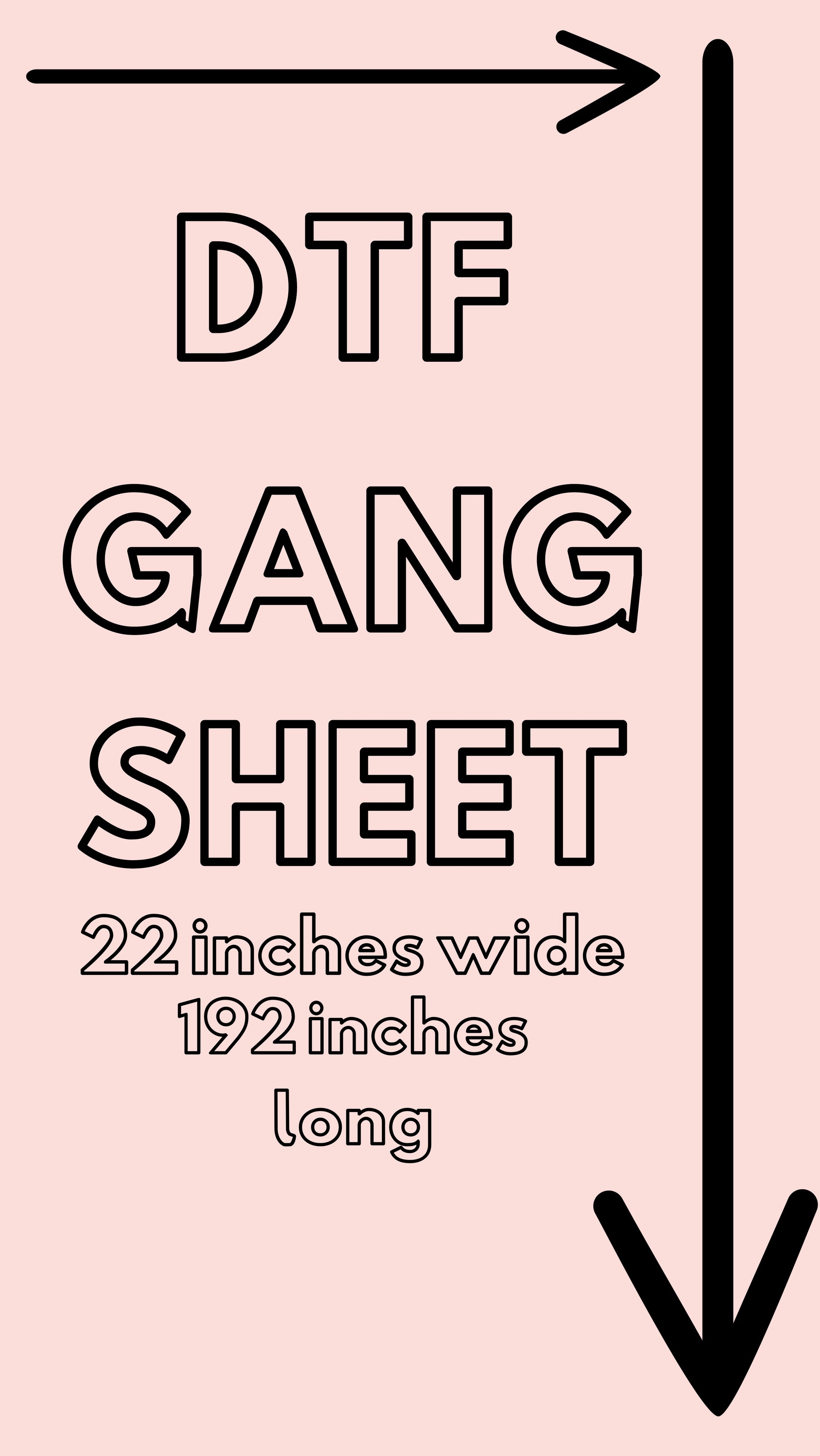 DTF GANG SHEET 22 X 192